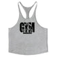 Men's Fitness Bodybuilding Tank Tops Brand Gym Sportswear Cotton Breathable Workout Muscle Vests Summer Sleeveless Y Back Shirt