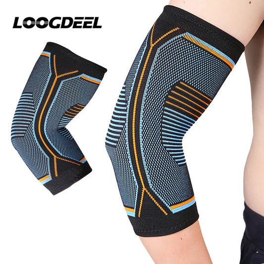 LOOGDEEL 1Pcs Sports Knit Elbow Brace Weightlifting Compression Support Reduce Tennis Golfers Elbow Golfers Elbow Pain Relief