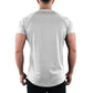 Plain Gym T-shirt Men Summer Fitness Clothing O-Neck Short Sleeve T shirt Cotton Slim Fit Tshirt Bodybuilding Workout Tees Tops