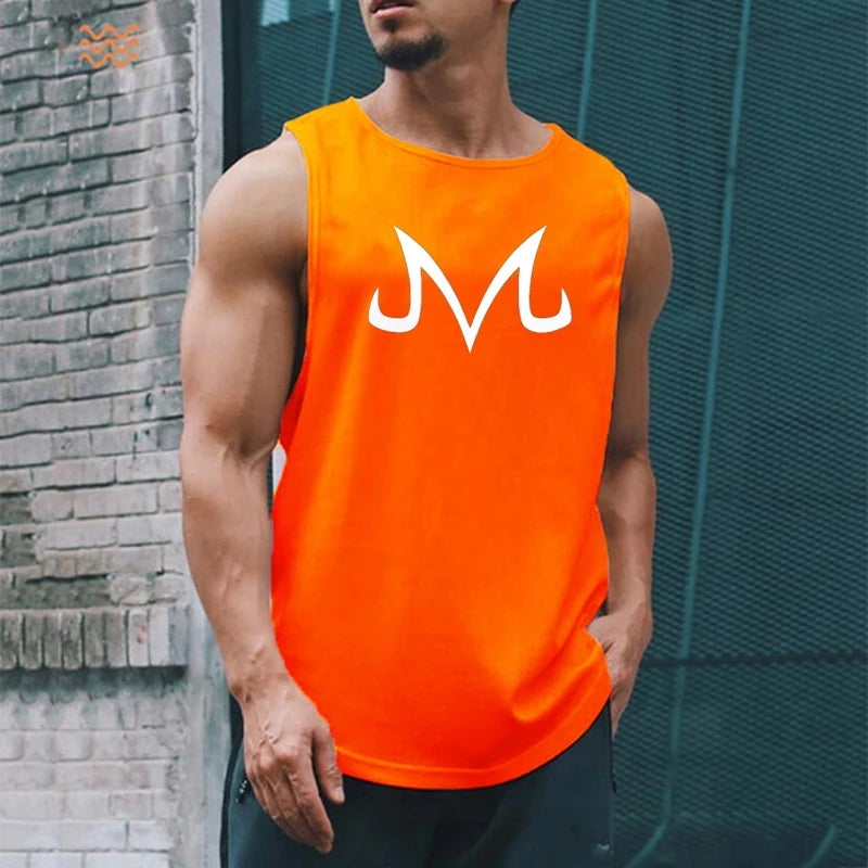 Quick Dry Bodybuilding Tank Top Men Gym Fitness Sleeveless Shirt Anime ZT Casual Stringer Singlet Vest Summer Training Clothing