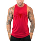 Red Spider Printed Running Tank Tops Gym Fitness Cotton Breathable Sleeveless T-Shirt Mens Bodybuilding Loose Training Clothing