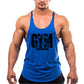 Men's Fitness Bodybuilding Tank Tops Brand Gym Sportswear Cotton Breathable Workout Muscle Vests Summer Sleeveless Y Back Shirt