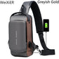 Newest Men Anti Theft Chest Bag Shoulder USB Charging Crossbody Package School Short Trip Messengers Gym Men's Sling Sports Pack