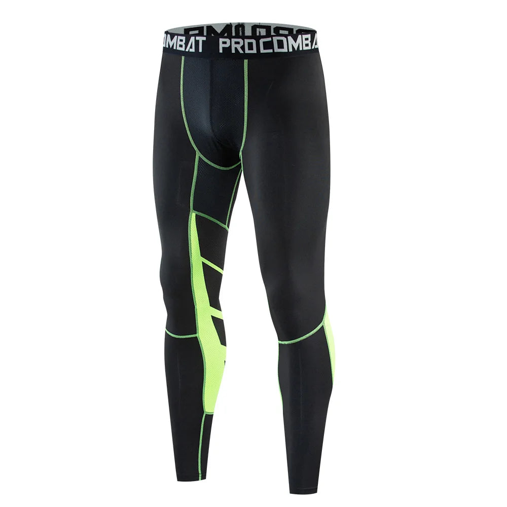 Mens Compression Pants Quick Dry Fit Sportswear Running Tights Men Legging Fitness Training Jogging Pants Sport Gym Leggings