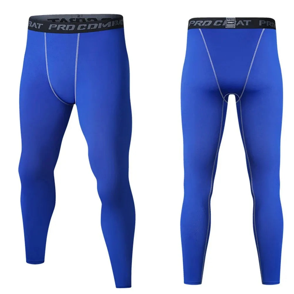 Men's Running Leggings Sportswear Quick Dry Gym Fitness Tights Workout Training Jogging Sports Trousers Compression Sport Pants