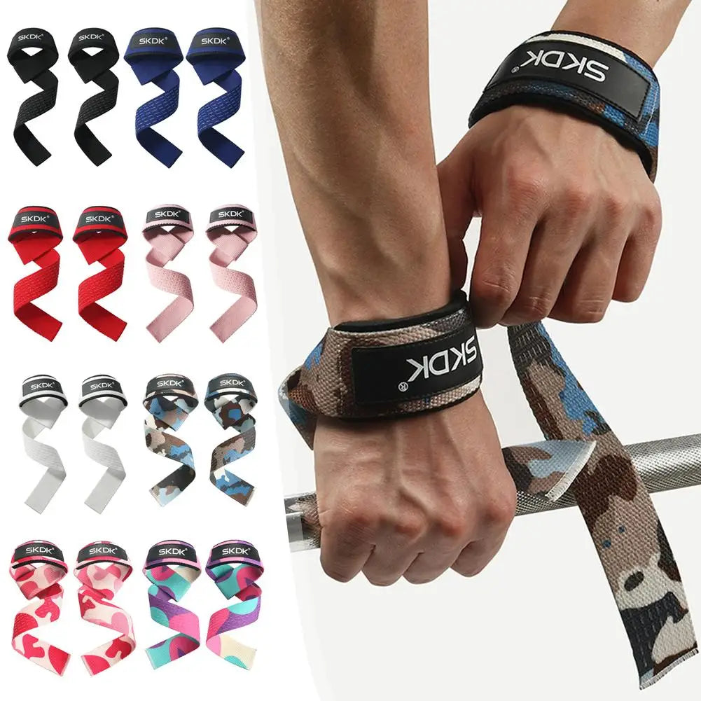 Silicone Weightlifting Straps Anti-Slip Lifting Wrist Wrist Crossfit Strength Hand Straps Grips Deadlifts Training Support A8V7