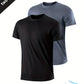 2/1pcs Quick-drying Compression T-shirt for Men - Lightweight and Breathable Sports Shirt for Outdoor Gym, Running, and Fitness