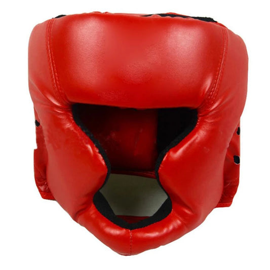 New Boxing Helmet Leather Karate Muay Thai Sanda Training Adults Kids Arts Helmet Head Guard Taekwondo Karate Boxing Helmets