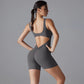 New V Back Scrunch Sports Jumpsuit Women Gym Rompers Sleeveless Sportswear Bodysuits Women Casual One-Piece Suit Yoga Clothing