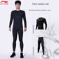 Li Ning Running Sports Suit Men's Gym Clothes Fall and Winter Quick Drying Clothes Tights Morning Running Winter Training Wear