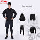 Li Ning Running Sports Suit Men's Gym Clothes Fall and Winter Quick Drying Clothes Tights Morning Running Winter Training Wear