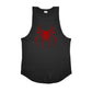 Red Spider Printed Running Tank Tops Gym Fitness Cotton Breathable Sleeveless T-Shirt Mens Bodybuilding Loose Training Clothing