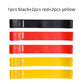 5Pcs/Set Yoga Resistance Rubber Bands Bodybuilding Elastic Bands Pilates Exercise Workout Bands Expander Belt Fitness Equipment