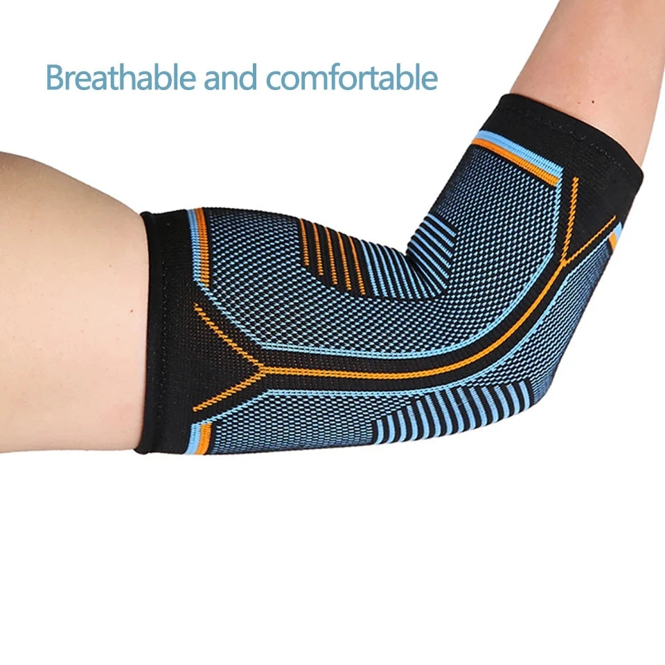 LOOGDEEL 1Pcs Sports Knit Elbow Brace Weightlifting Compression Support Reduce Tennis Golfers Elbow Golfers Elbow Pain Relief