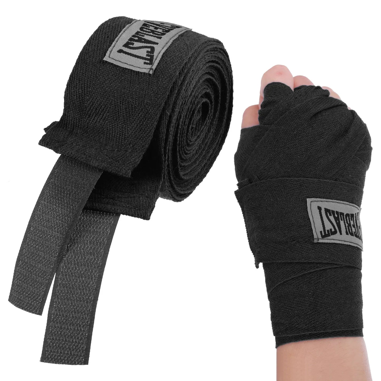 Cotton Boxing Bandages  Soft & Elastic Hand Wraps for Sanda, Muay Thai, Karate - Protects Fists Wrists & Enhances Fitness