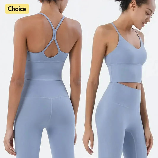 Sportswear Woman Gym Sports Bra and Leggings Two Piece Sets Outifits Naked Feeling Female Fitness Clothing Women' Tracksuit