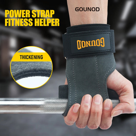 Cowhide Palm Protection Wear-resistant Non-slip Wrist Protection Equipment Fitness Weightlifting Booster Belt Deadlift Pull-ups