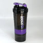 3 Layers Shaker Protein Bottle Powder Shake Cup Water Bottle Plastic Mixing Cup Body Building Exercise Bottle