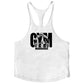 Men's Fitness Bodybuilding Tank Tops Brand Gym Sportswear Cotton Breathable Workout Muscle Vests Summer Sleeveless Y Back Shirt