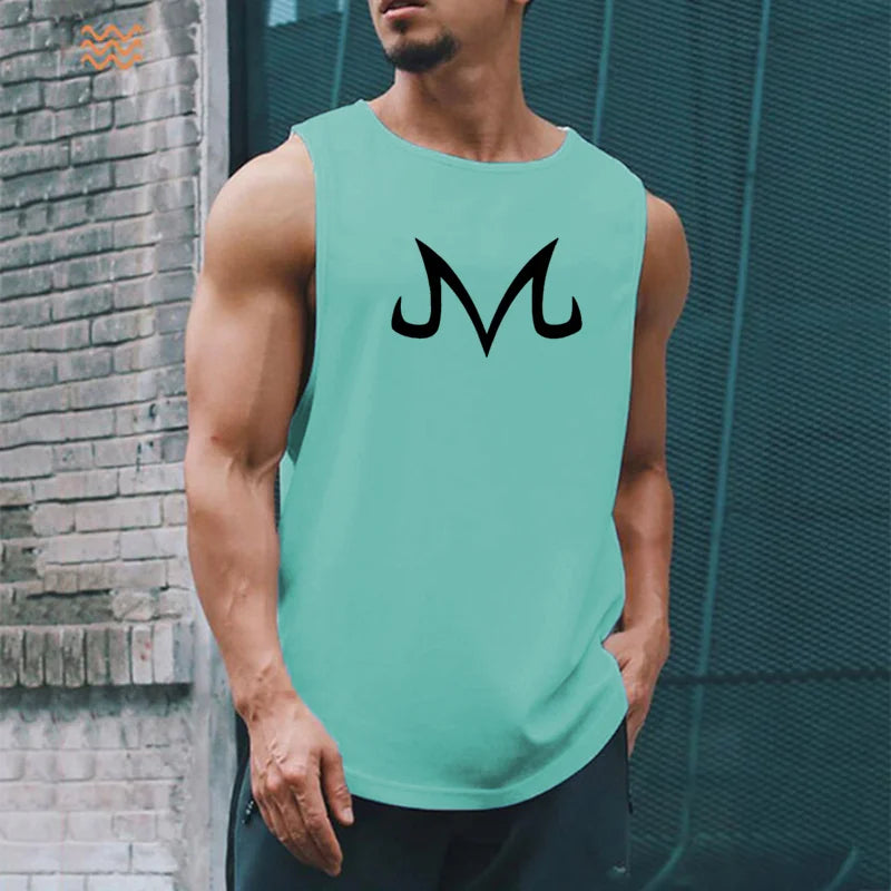 Quick Dry Bodybuilding Tank Top Men Gym Fitness Sleeveless Shirt Anime ZT Casual Stringer Singlet Vest Summer Training Clothing