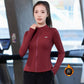 Spring & Fall 2025 New Arrival Sports Outwear Women's Back Pocket Yoga Jacket Silm Skipping Rope Gym Professional Training Wear