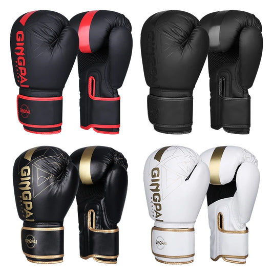 Professional 6/8/10/12/14oz Boxing Gloves PU Muay Thai MMA Profession Kickboxing Adults Sandbag Training Gloves Equipment