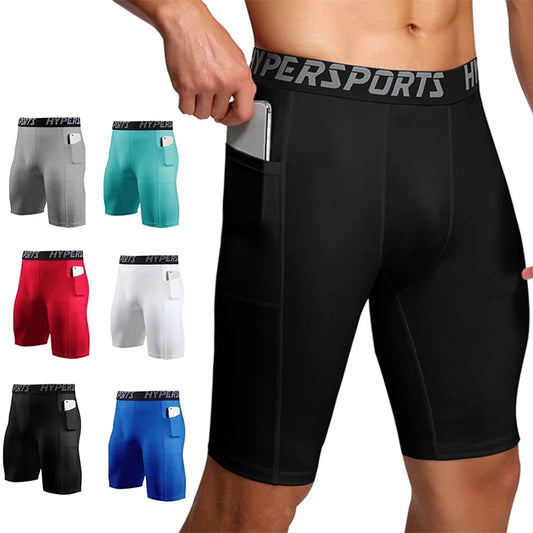 2023 Compression Shorts Men Summer Sportswear Training Tights Gym Fitness Leggings Short Pants Sport Bottoms Running Shorts Men