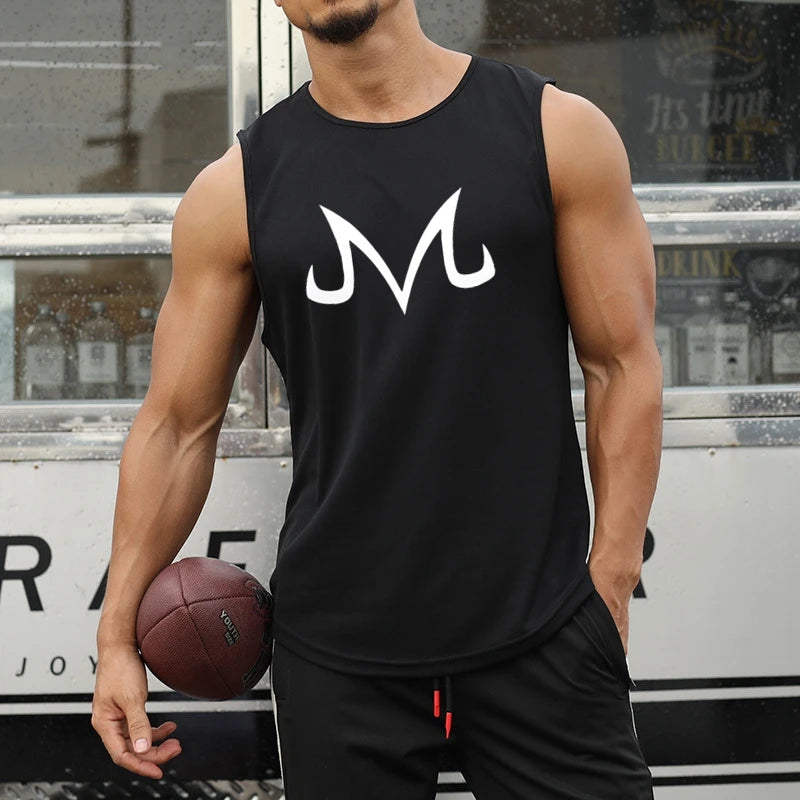 Quick Dry Bodybuilding Tank Top Men Gym Fitness Sleeveless Shirt Anime ZT Casual Stringer Singlet Vest Summer Training Clothing