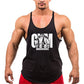 Men's Fitness Bodybuilding Tank Tops Brand Gym Sportswear Cotton Breathable Workout Muscle Vests Summer Sleeveless Y Back Shirt