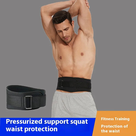 Fitness, waist protection, weightlifting, mountaineering belt, sweat absorbing, breathable outdoor abdominal tightening strap