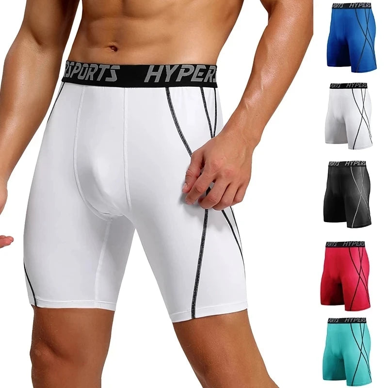 2023 Compression Shorts Men Summer Sportswear Training Tights Gym Fitness Leggings Short Pants Sport Bottoms Running Shorts Men