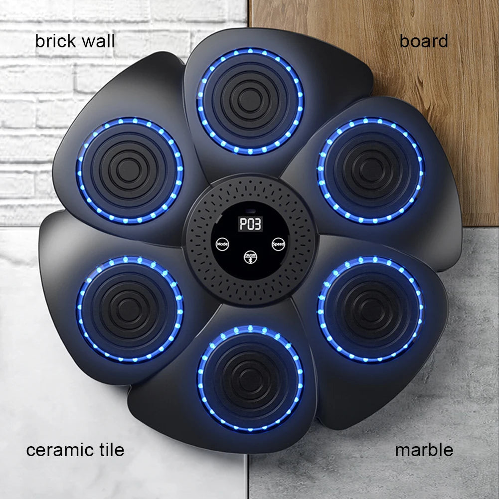 Smart Bluetooth Music Boxing Machine Musical Wall Boxing Machine Wall Target Hanging Sandbag Reaction Training Punching Bag