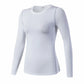 Base Layer Fitness Sport Shirt Quick Dry Women long Sleeves Top Gym jogging lady T-shirt Train Workout Clothing White Yoga Shirt