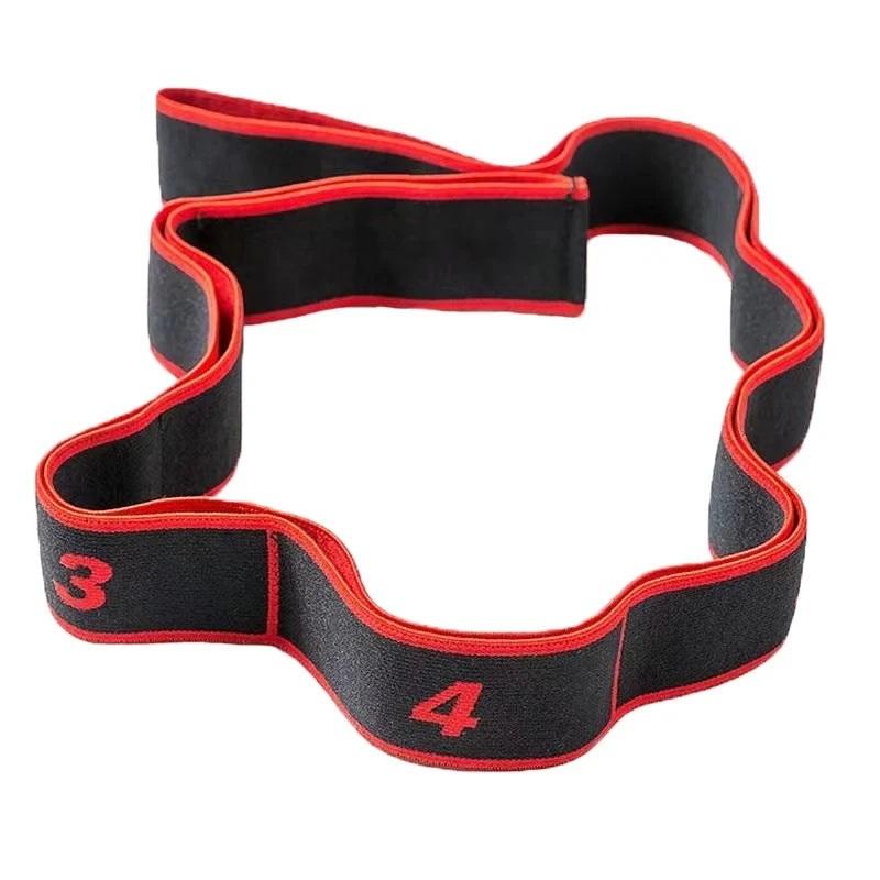 4*90cm Yoga Elastic Stretch Belt Fitness Resistance Band Exercise Pull Strap Sports For Pilates Dance Gymnastics Body Building